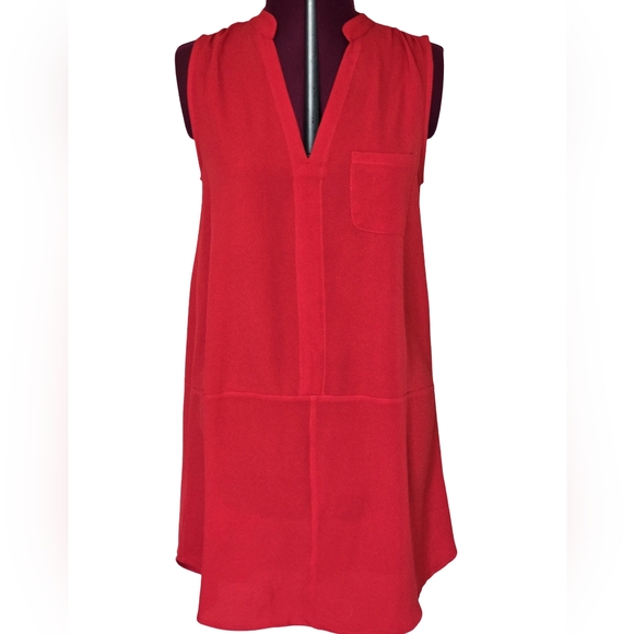 Lush Dresses & Skirts - Lush Vibrant Red Sleeveless Midi Dress